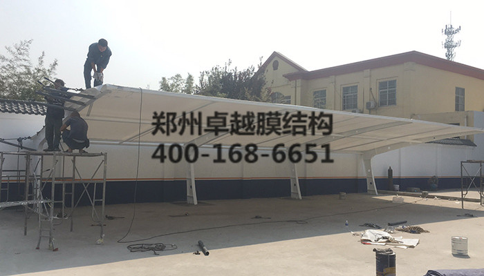 焦作武陟國稅局膜結(jié)構車棚