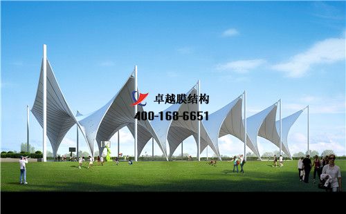 永州膜結(jié)構籃球場門球場網(wǎng)球場（永州市體育學校-門球場）設計施工安裝案例