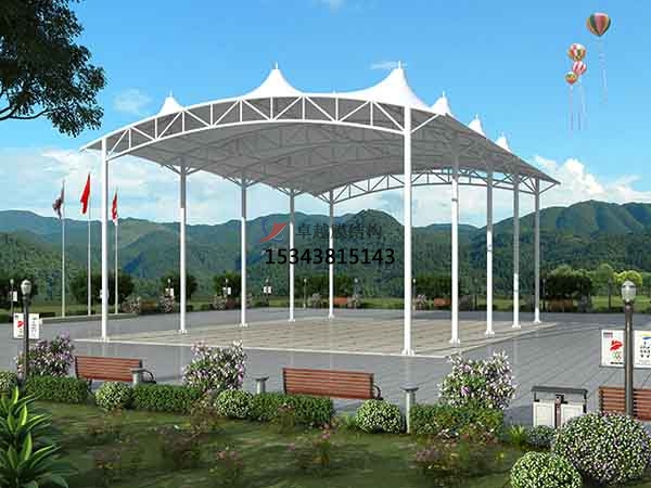 塔城<font color='red'>膜結構景觀</font>設計施工【案例圖片】
