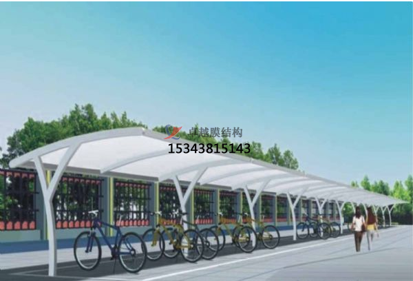 包頭市<font color='red'>膜結(jié)構(gòu)車棚</font>【包頭市供水有限責任公司等】設計施工案例