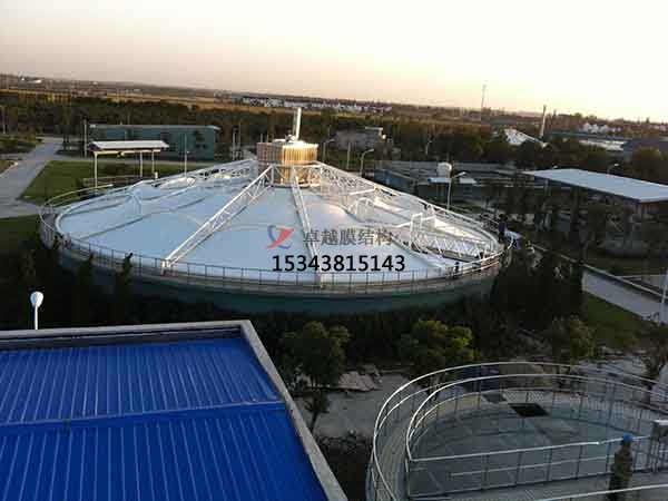 十堰市污水池反封閉罩棚設(shè)計施工、案例圖片 ?